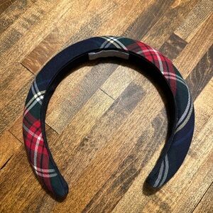 Hill House Plaid Headband - Red, Green, Blue
